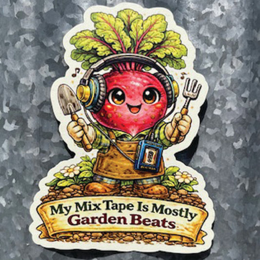 Beet Gardener Magnet – My Mix Tape Is Mostly Garden Beats | Garden Therapy™ Series