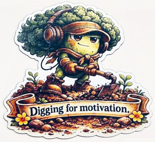 Funny Broccoli Magnet – Retro Vegetable Fridge Magnet, Garden Humor, Gift for Gardeners, Gen X Humor, Cute Veggie Magnet