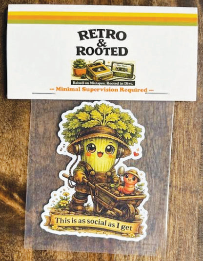 Celery Magnet — “This is as social as I get.” 🥬