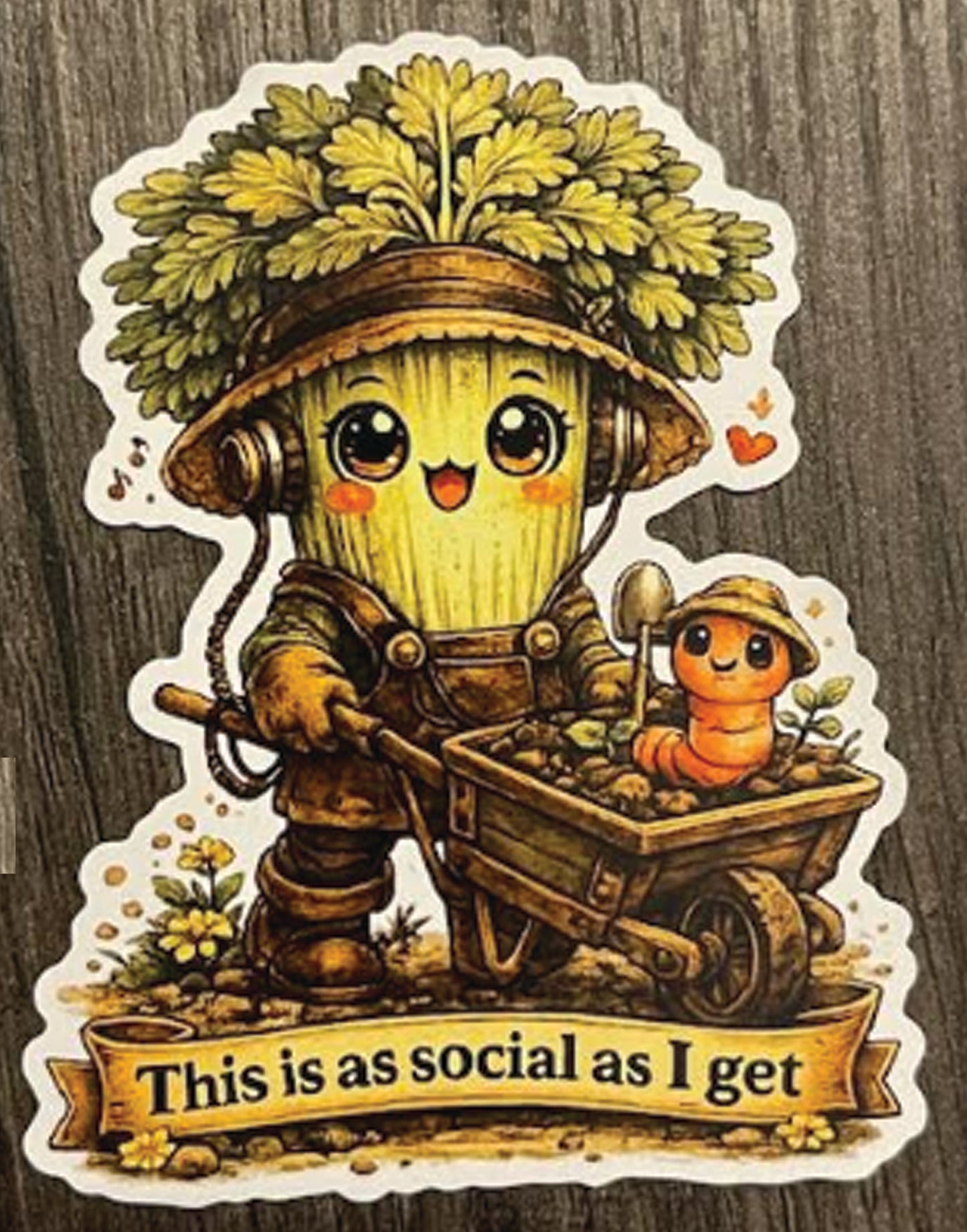 Celery Magnet — “This is as social as I get.” 🥬