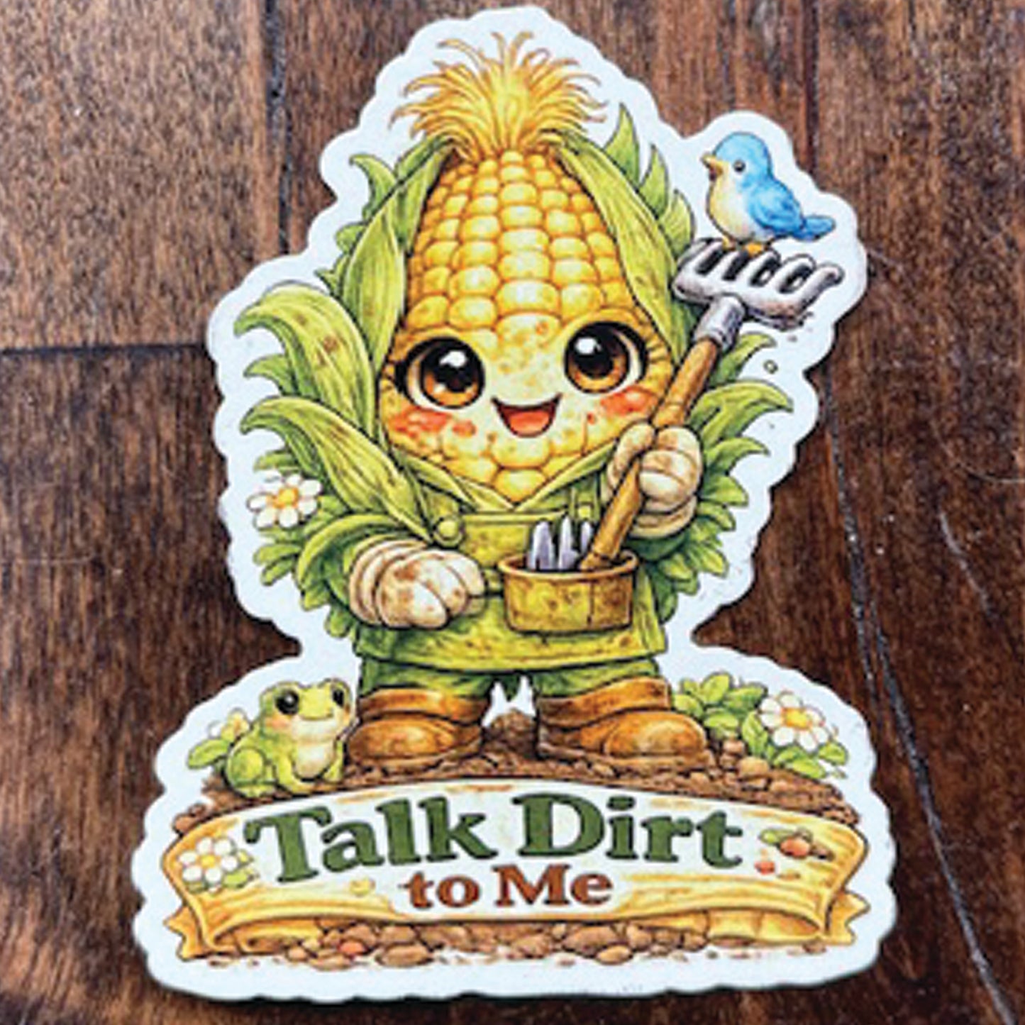 Corn Gardener Magnet – Talk Dirt to Me | Garden Therapy™ Series