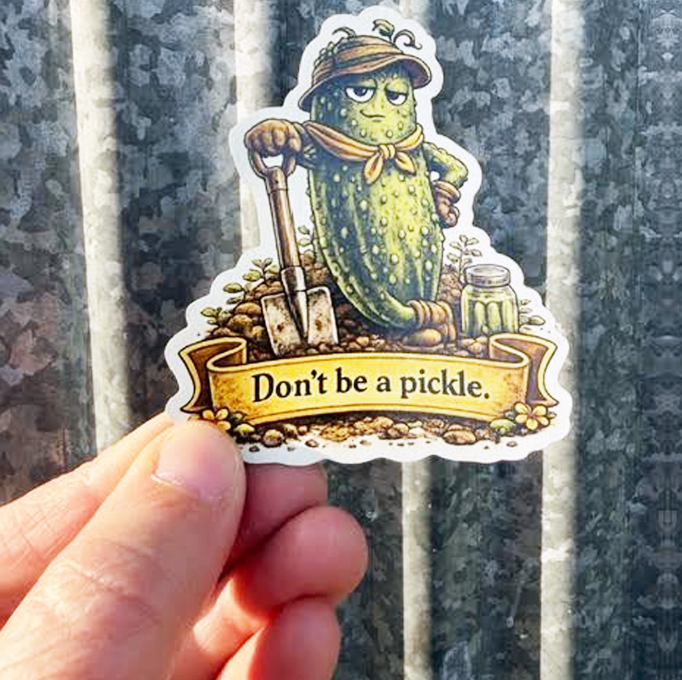 Cucumber Magnet — “Just… chill.” 🥒