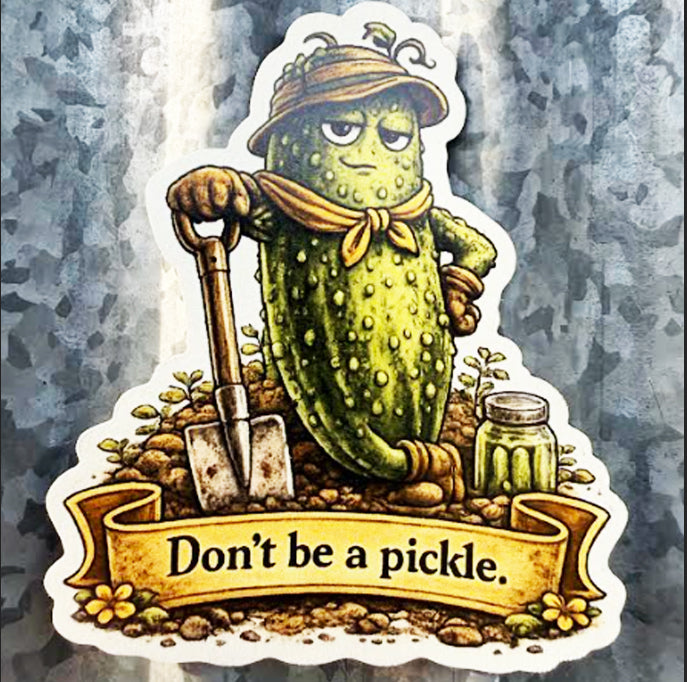 Cucumber Magnet — “Just… chill.” 🥒