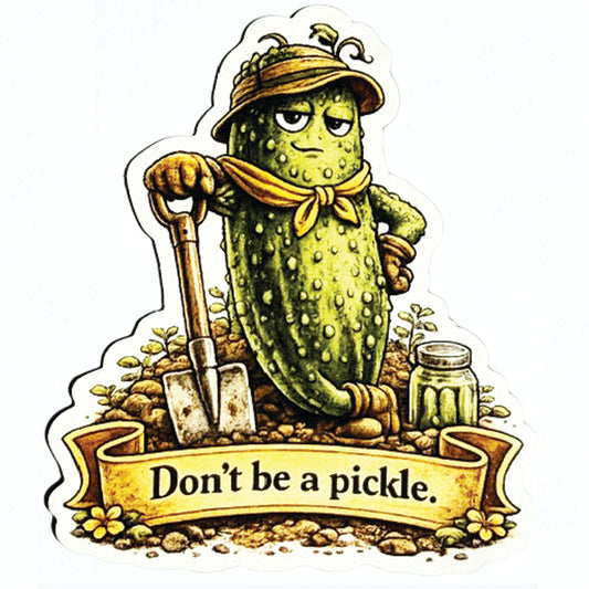 Cucumber Magnet — “Just… chill.” 🥒