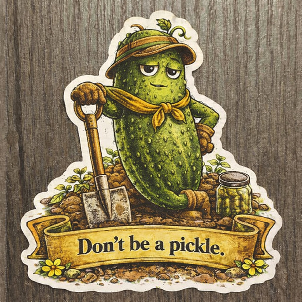 Cucumber Magnet — “Just… chill.” 🥒