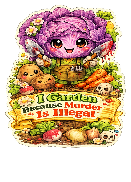I Garden Because Murder Is Illegal Magnet