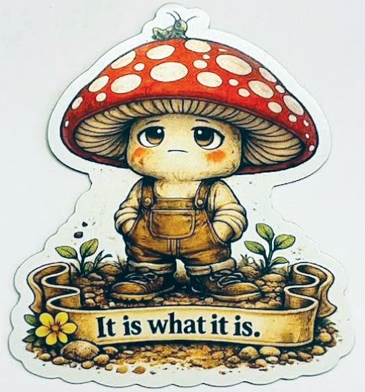 Mushroom Magnet — “It is what it is.” 🍄