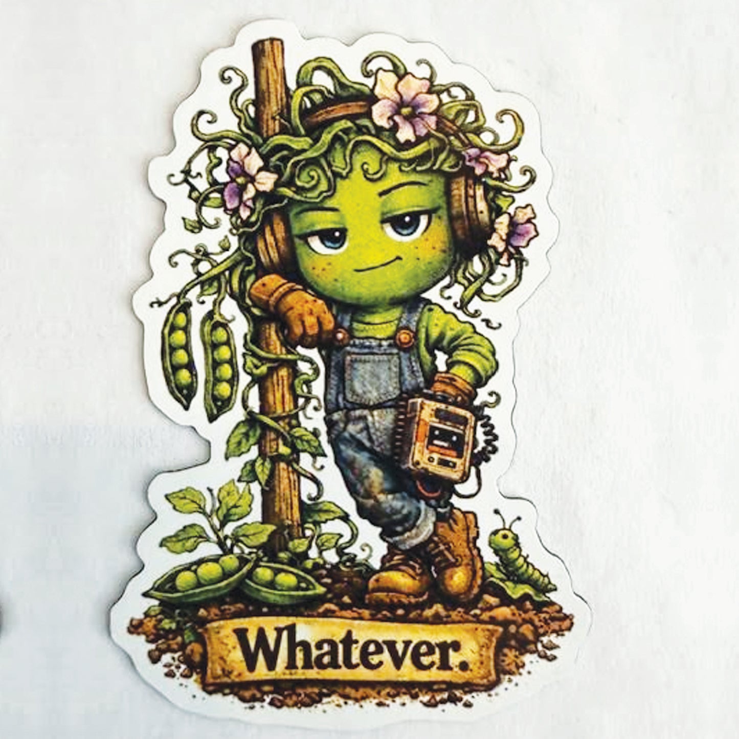 Pea Gardener Magnet — "Whatever." 🫛