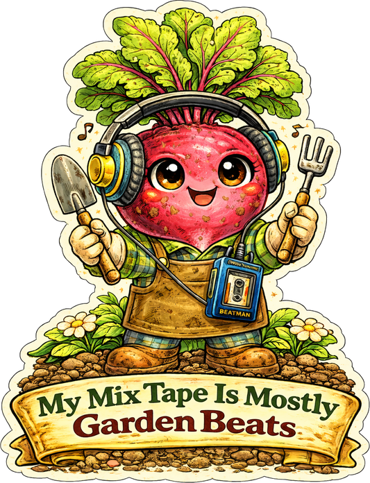 My Mixtape Is Mostly Garden Beats Magnet