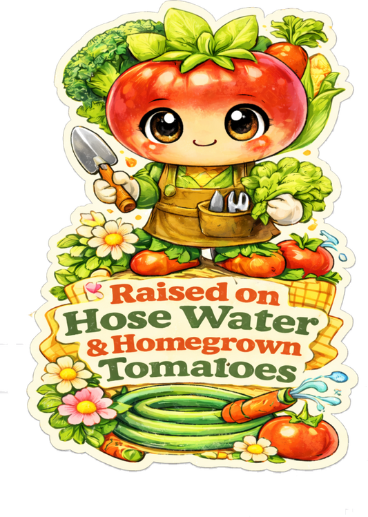 Raised on Hose Water & Homegrown Tomatoes Magnet